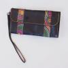A Crazy Horse Wallet/Clutch with Handpainted Stripes