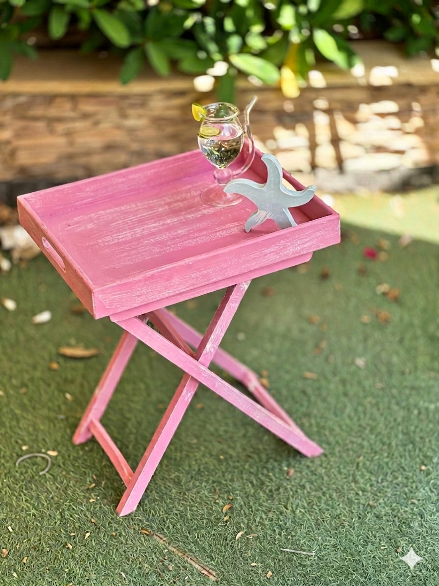 Folding Tray Table | Pink Sorbet 1 Folding Tray Table | Pink Sorbet