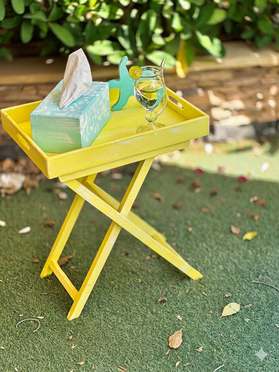 Folding Tray Table | Lemon Zest 1 Folding Tray Table | Lemon Zest