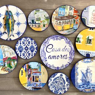 "Casa do Amores: Tales of Lisbon" Wall Plates Collection