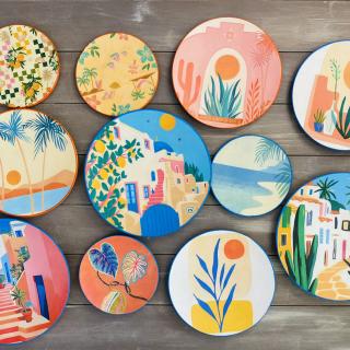 "The Summer Resort" Wall Plates Collection