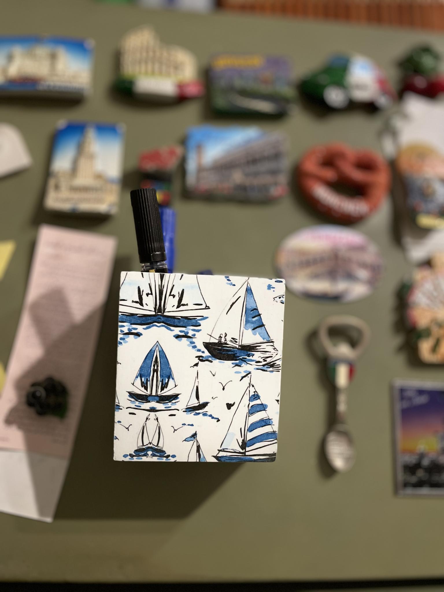Magnetic Fridge Basket - Sailboat 2 IMG 4270 scaled