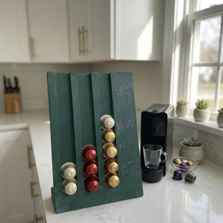 Chalkboard Coffee Pod Holder