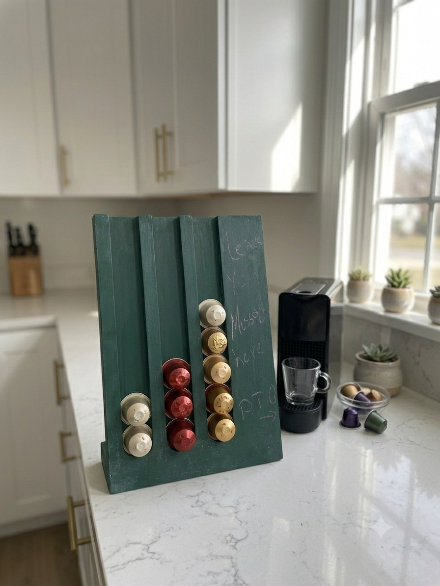 Chalkboard Coffee Pod Holder 1 Chalkboard Coffee Pod Holder