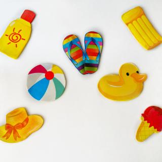Set of 7 Fridge Magnets (A Day by the Sea)