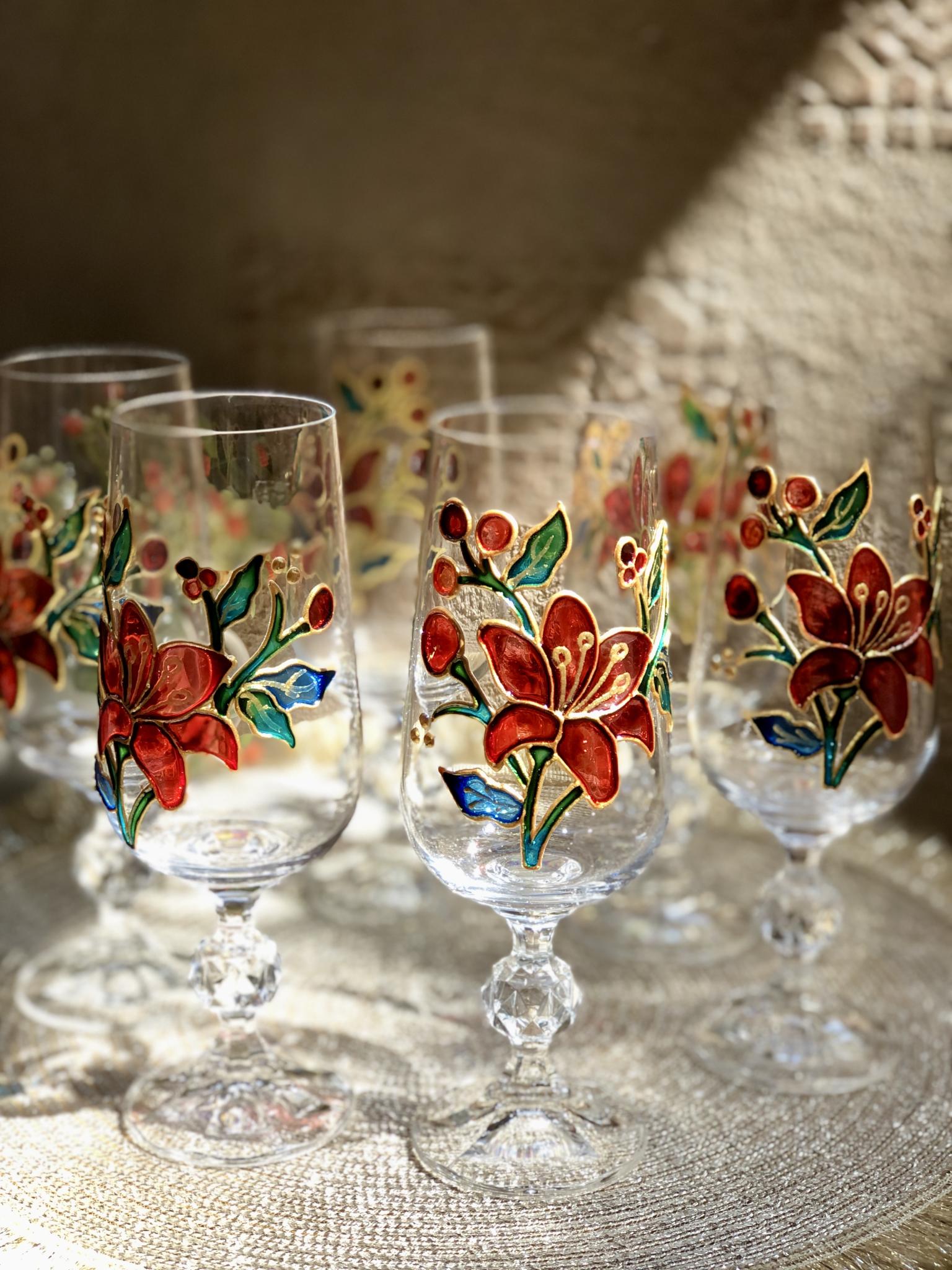 Floral Glasses set 2 IMG 5950 scaled
