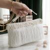 White crochet clutch