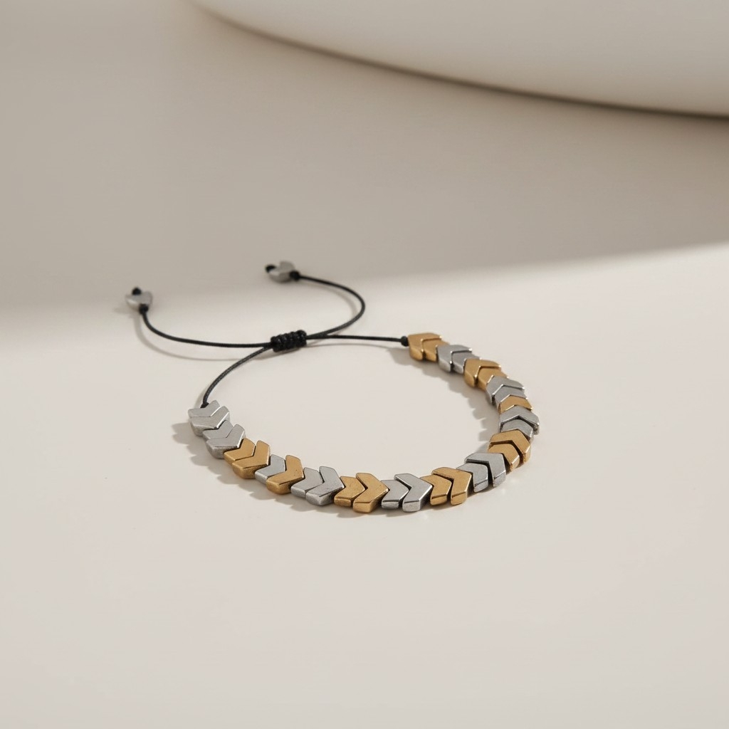 Gold and silver arrows bracelet 1 Gold and silver arrows bracelet