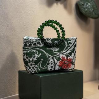 Green coverta mini bag