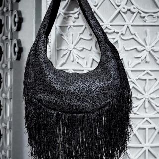 Fumee glittering tassels bag