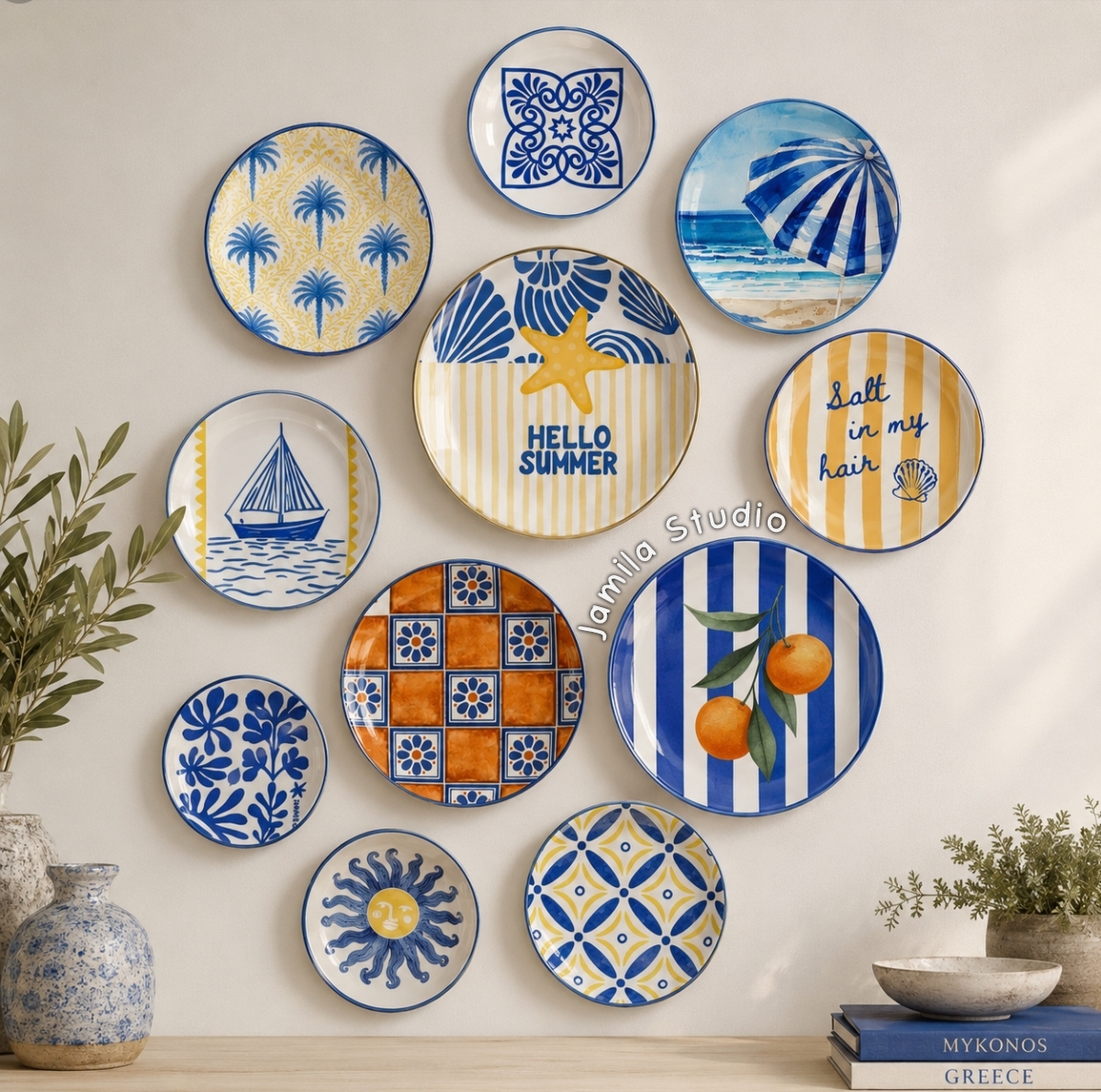 Hello Summer (wall plates) 1 Hello Summer (wall plates)