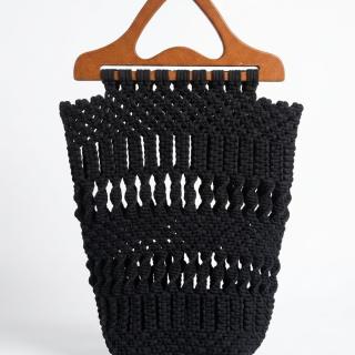 Macrame basket bag