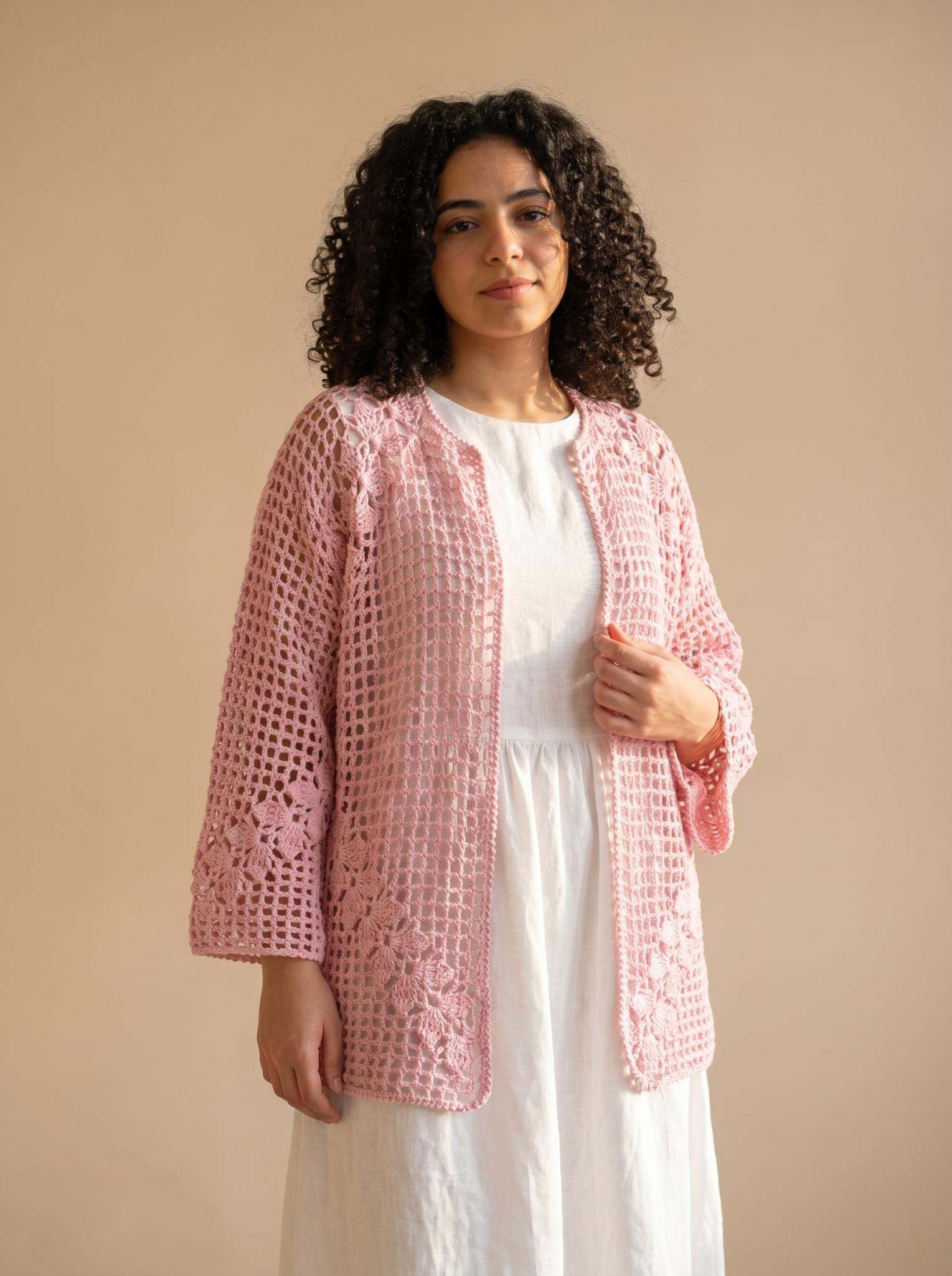 Summer crochet cardigan 1 Summer crochet cardigan