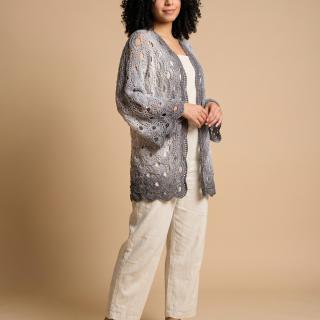 summer crochet kimono