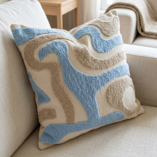 Blue Waves Cushion