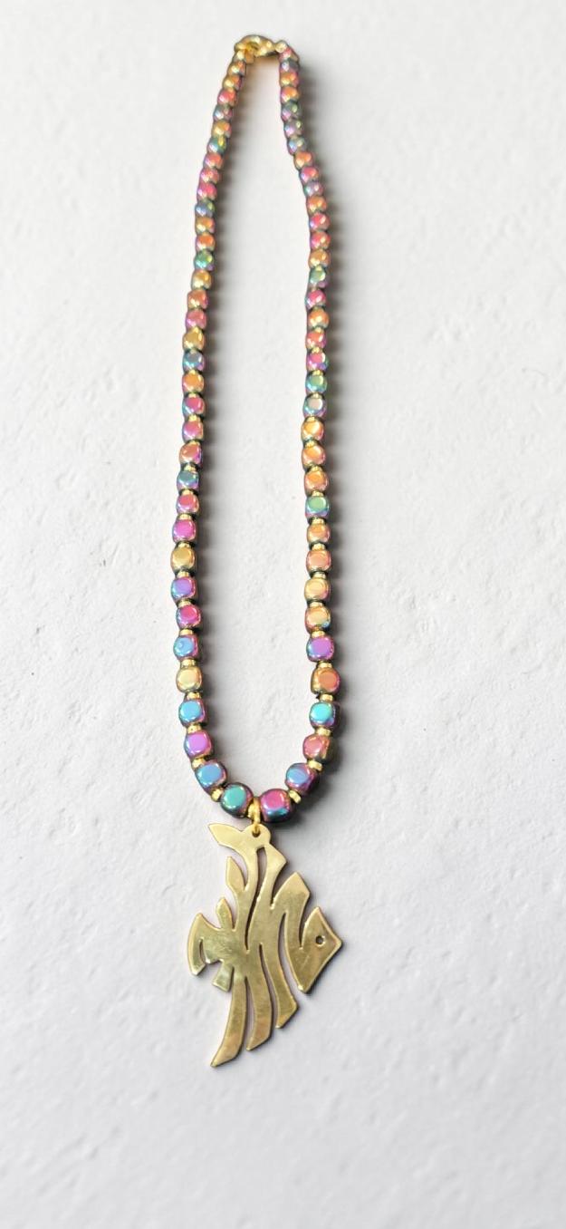 Color fish stone necklace 1 Color fish stone necklace