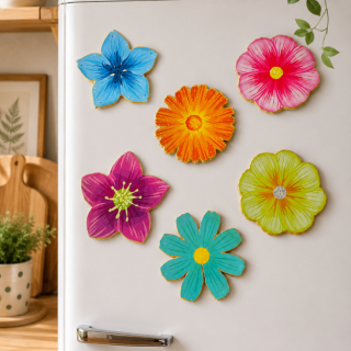 Set Of 6 Fridge Magnets (The Blooming Season)