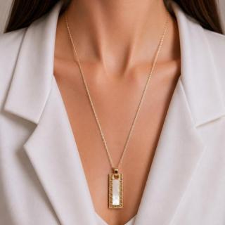 Stainless steel shell necklace