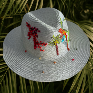 Ardi Cowboy White Straw Hat