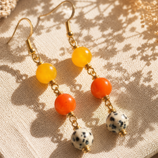 Apricot speckle drops