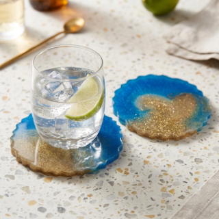 Golden Beach - Resin Coaster (Copy)