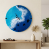 Sea Turtles Resin Wall Clock