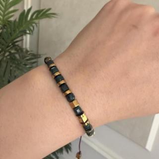 Jade & hematite bracelet