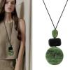 Long leather necklace