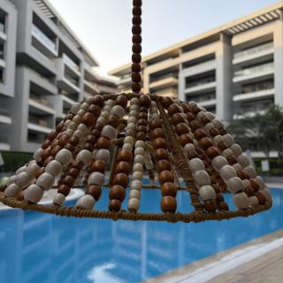 Boho Bead Chandelier