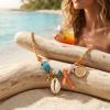 Orange summer necklace