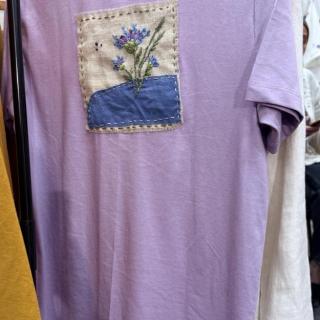 Lilac Bloom Cotton T-shirt
