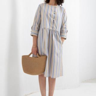 Striped Midi Dress