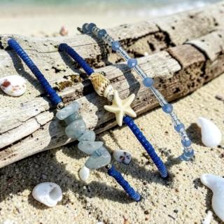 Blue seashell Ankelt