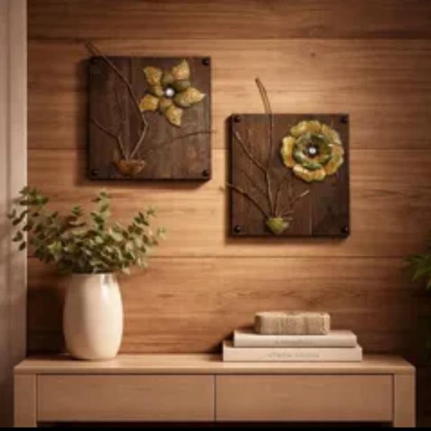 Rustic Floral Wall Art Set 1 Rustic Floral Wall Art Set