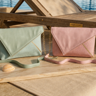 Palm Letter Clutch