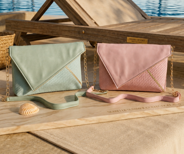 Palm Letter Clutch 1 Palm Letter Clutch