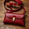 The red statement mini [fully handmade natural leather bag ]