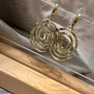 Spiral Golden Earrings