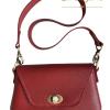 The royal red dual strap [fully handmade natural leather bag]