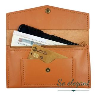 The pastel orange wallet