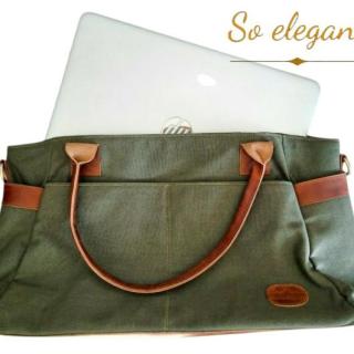 The Carry-All bag [ handmade fabric & leather bag ]