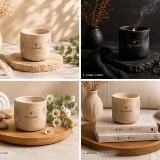 Pottery Candle