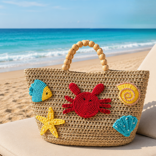 Crab beach bag