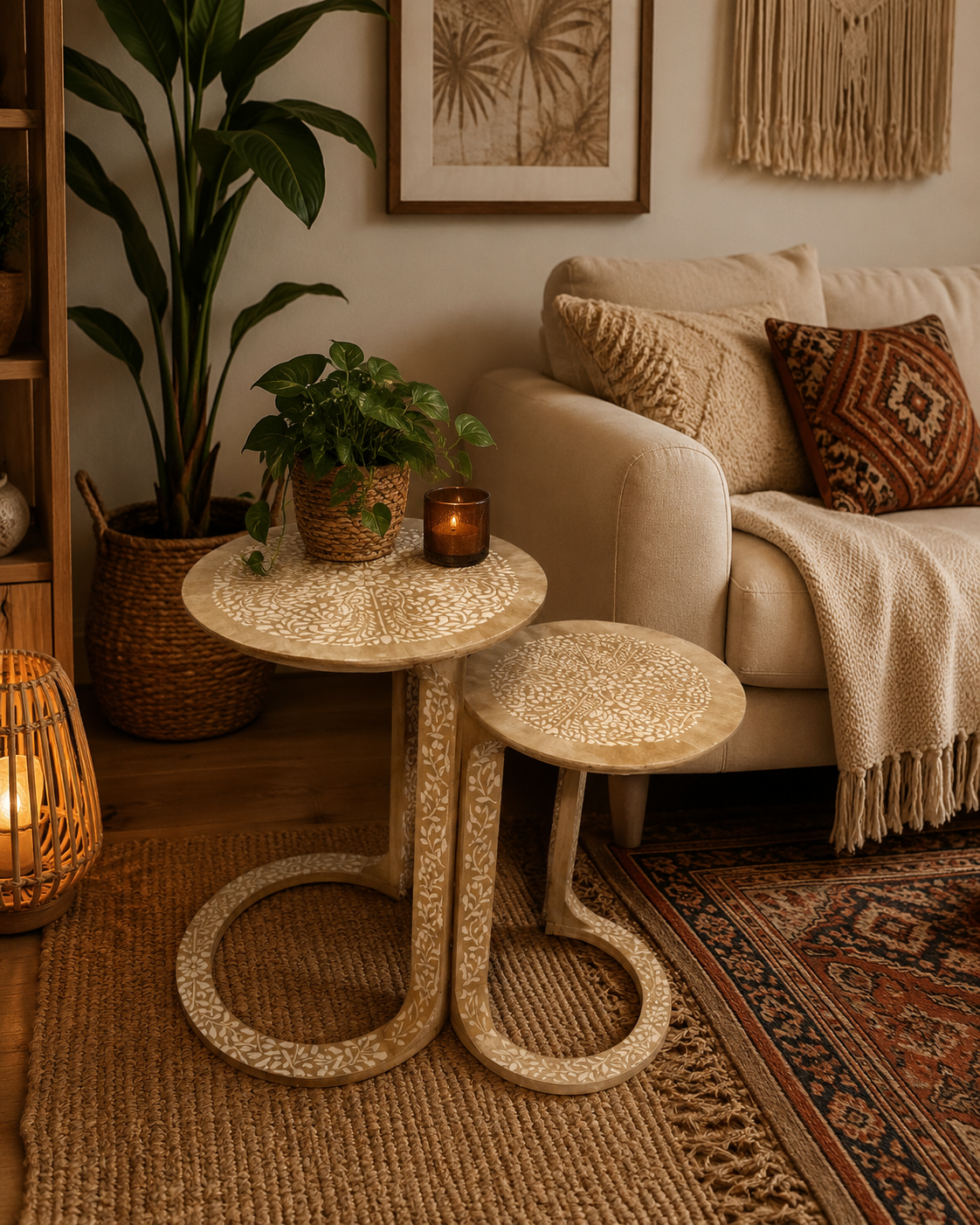 Boho interlocked side tables 1 Boho interlocked side tables
