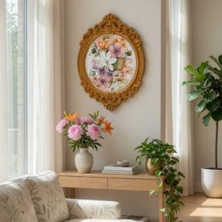 Flowery Wall Frame Decoration