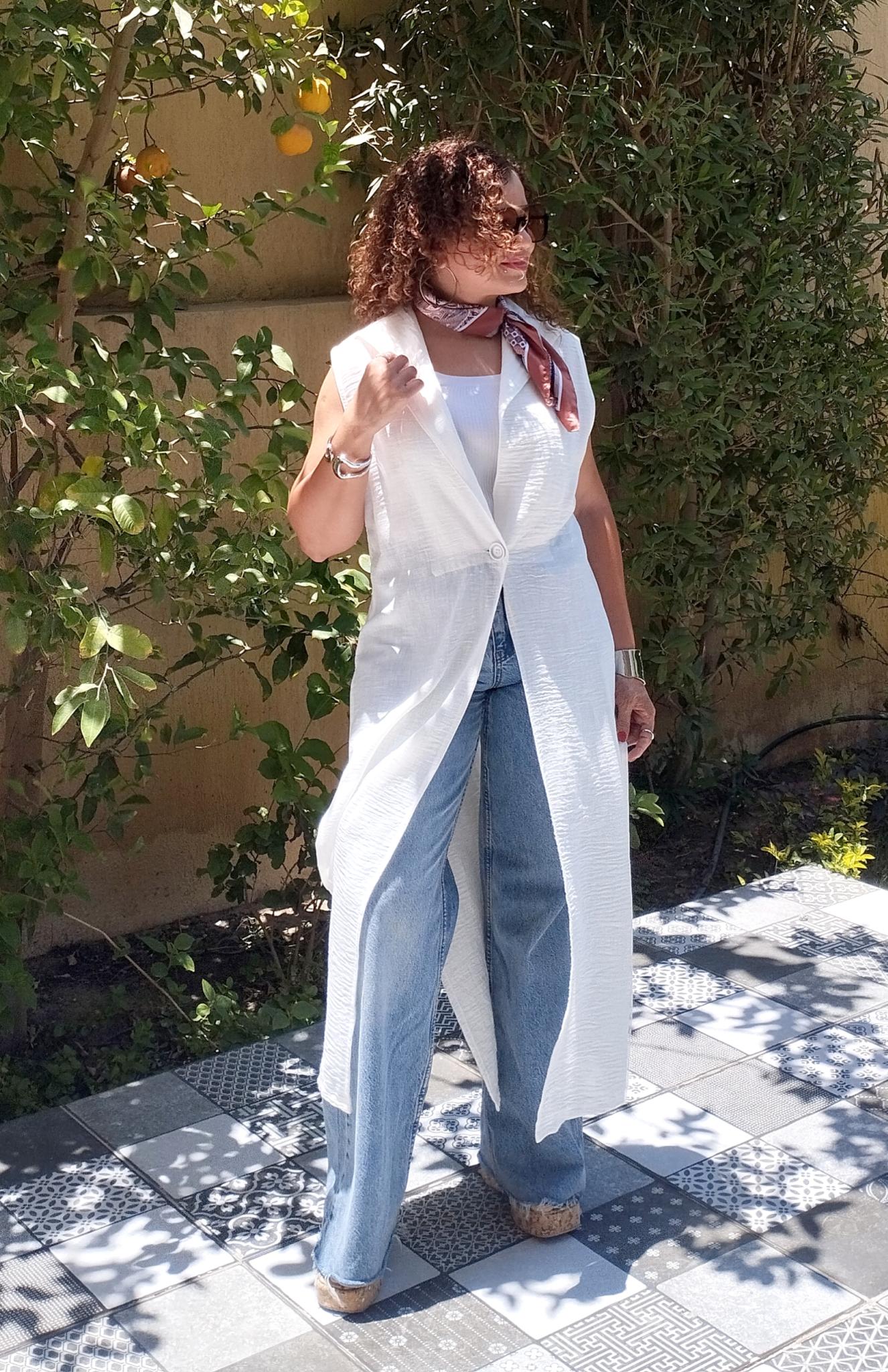 White Linen long vest with button opening sides 2 inbound1213193266552007815 scaled