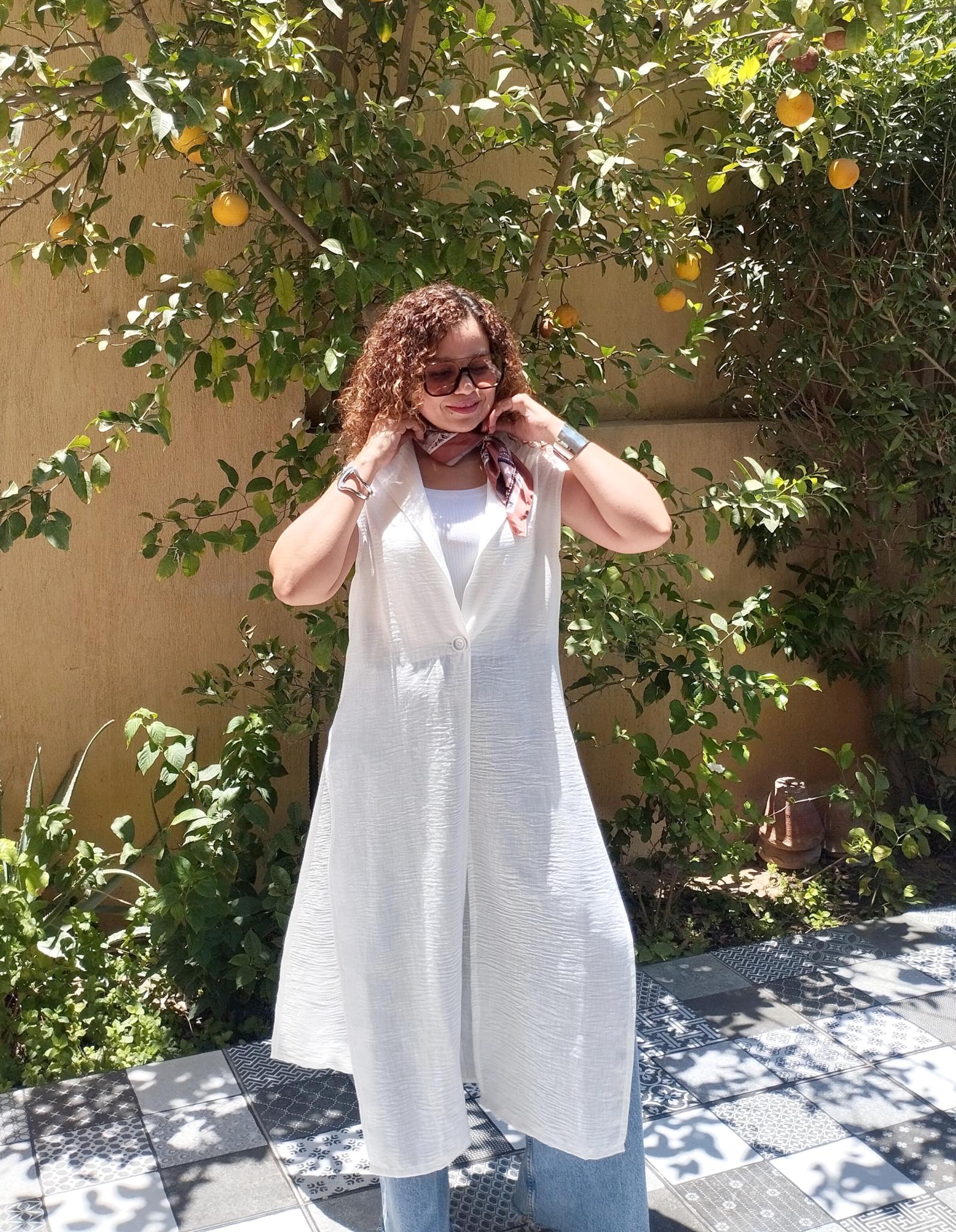 White Linen long vest with button opening sides 9 inbound2654280281053739407 scaled