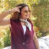 Linen Burgundy long vest opening sides with button