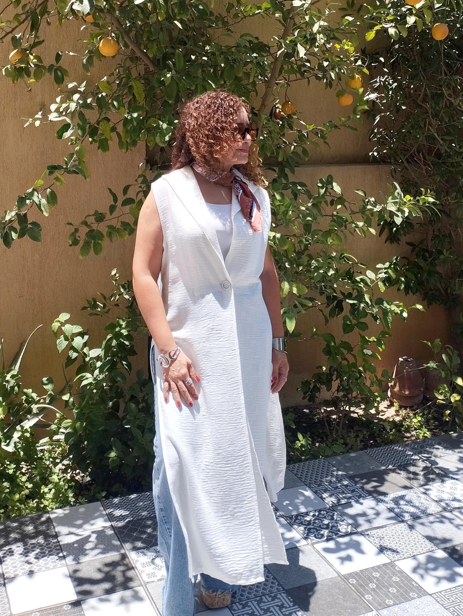 White Linen long vest with button opening sides 3 inbound5081074336686562431 scaled