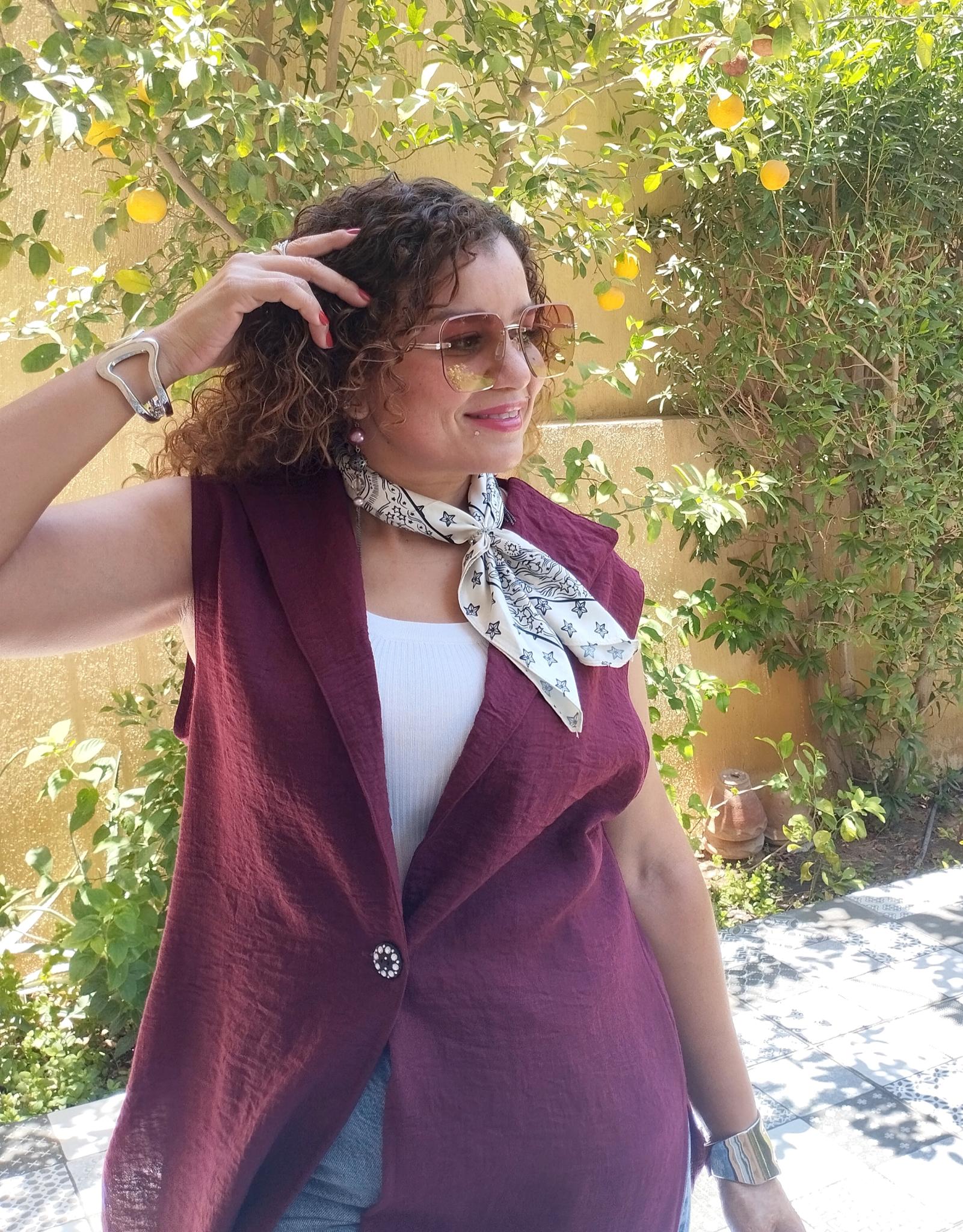 Linen Burgundy long vest opening sides with button 8 inbound525099900378260272 scaled